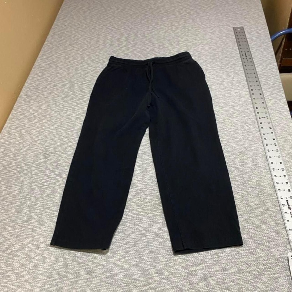 Style & Co. black sweatpants adjustable waistband women PL. SKU-B746
